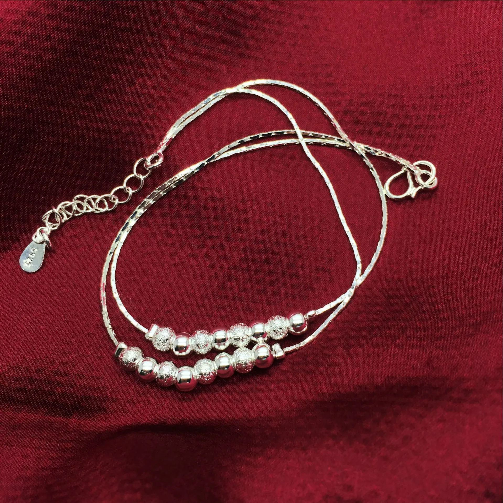 Fashion Anklets Beaded Multi-layer Simple Wild Lady Back Ankle