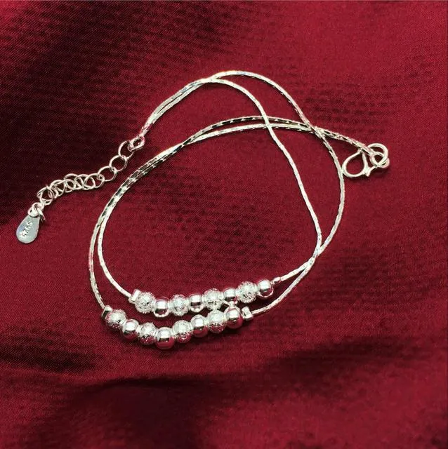 Fashion Anklets Beaded Multi-layer Simple Wild Lady Back Ankle