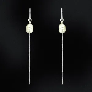 Freshwater Pearl Threader Earrings