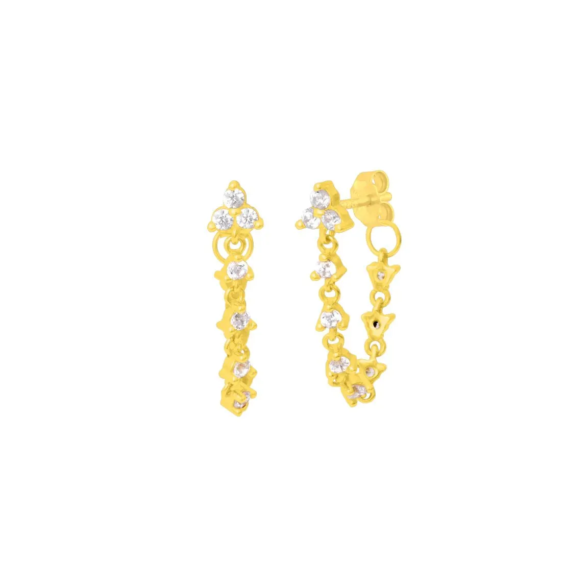 FYB Etta Crystal Chain Earring