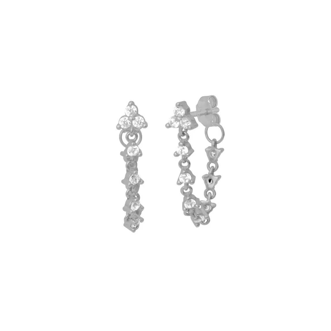 FYB Etta Crystal Chain Earring