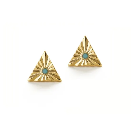 Glint Studs- Turquoise