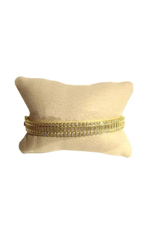 Gold Channel Bracelet