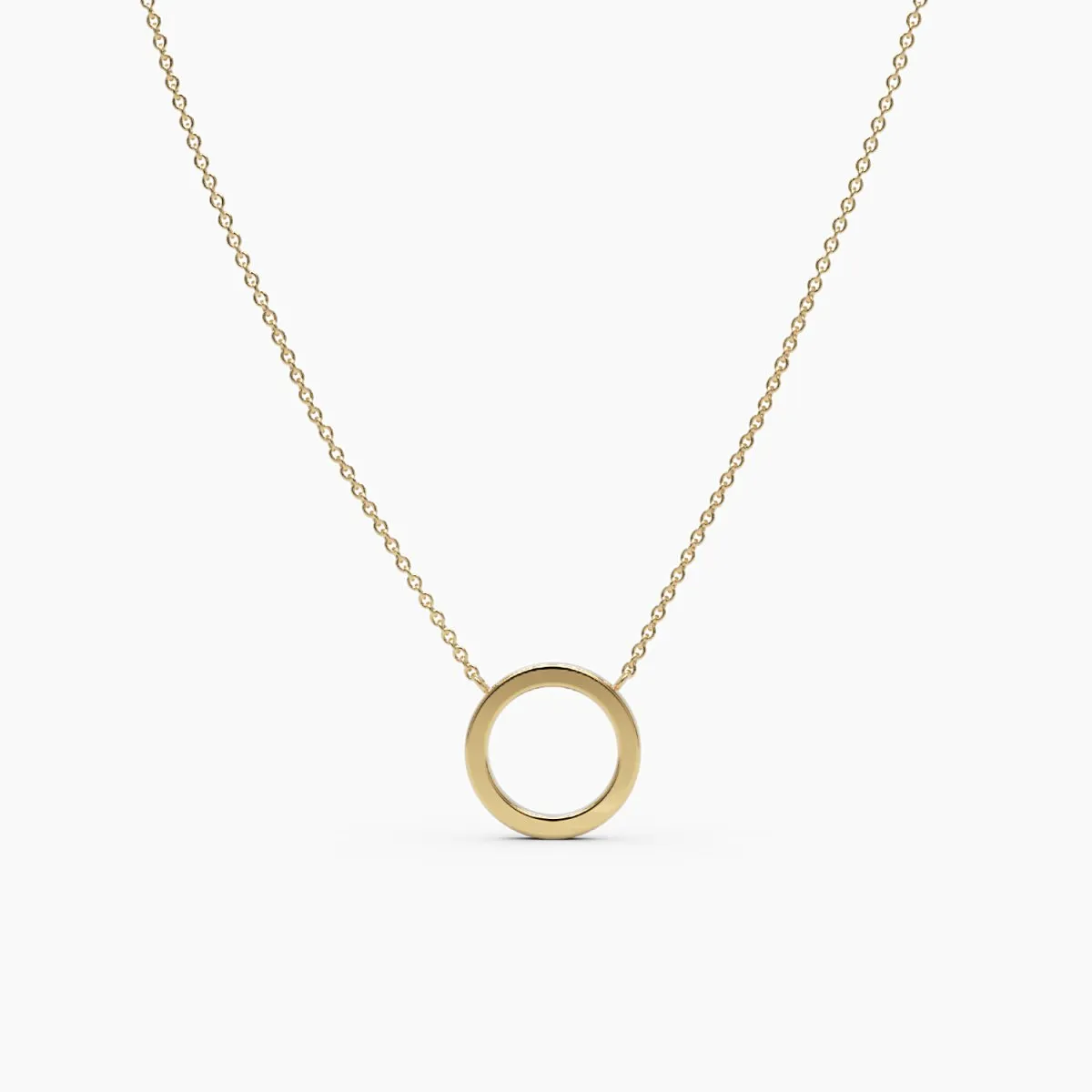 Gold Circle Necklace