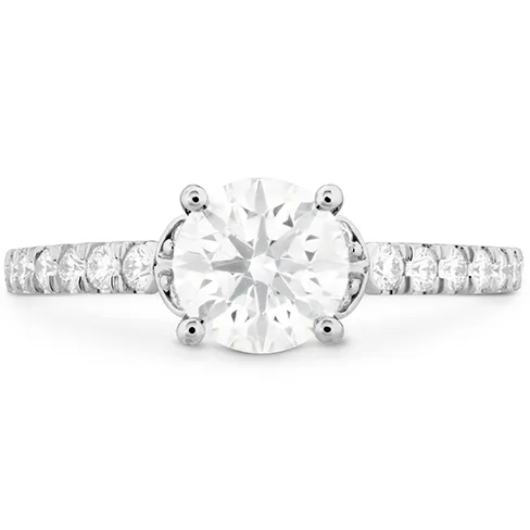 Hearts On Fire Cali Chic Double Petal Diamond Engagement Ring