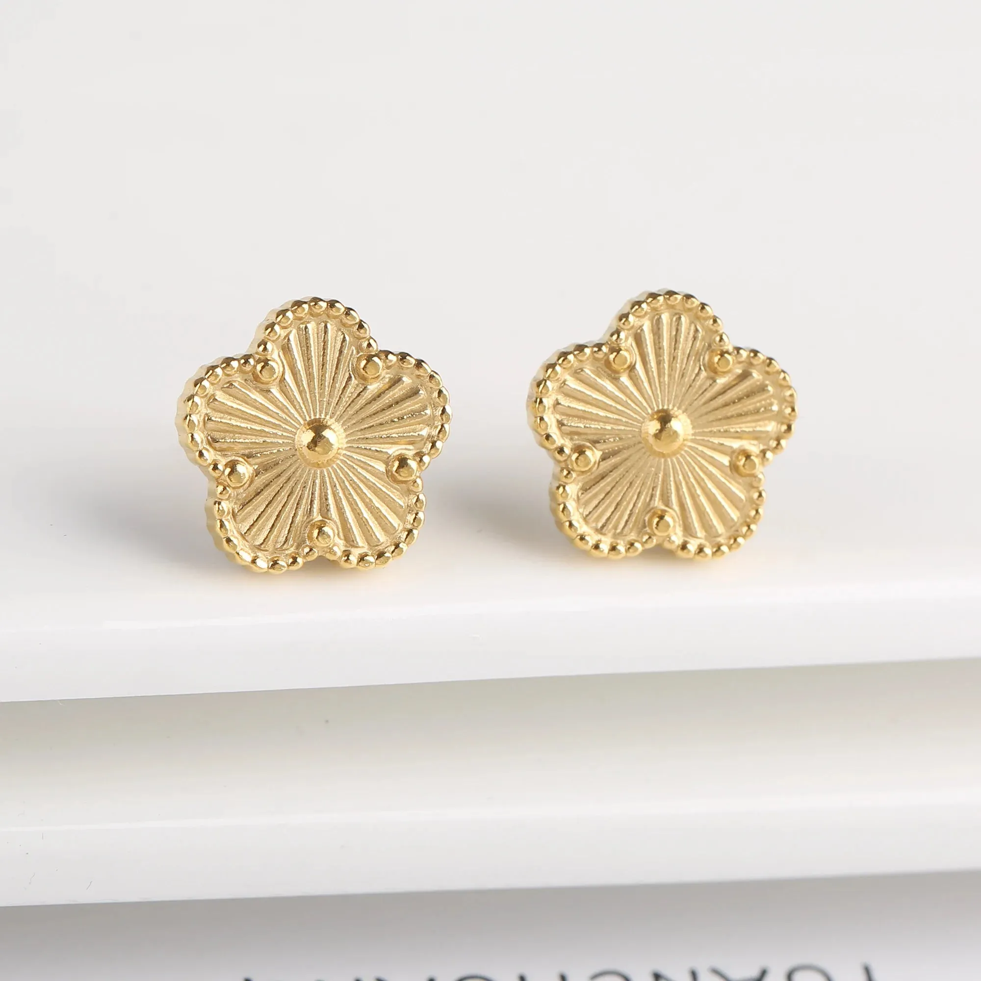 High Quality Luxury Stainless Steel Botanical Jewelry Set for Women