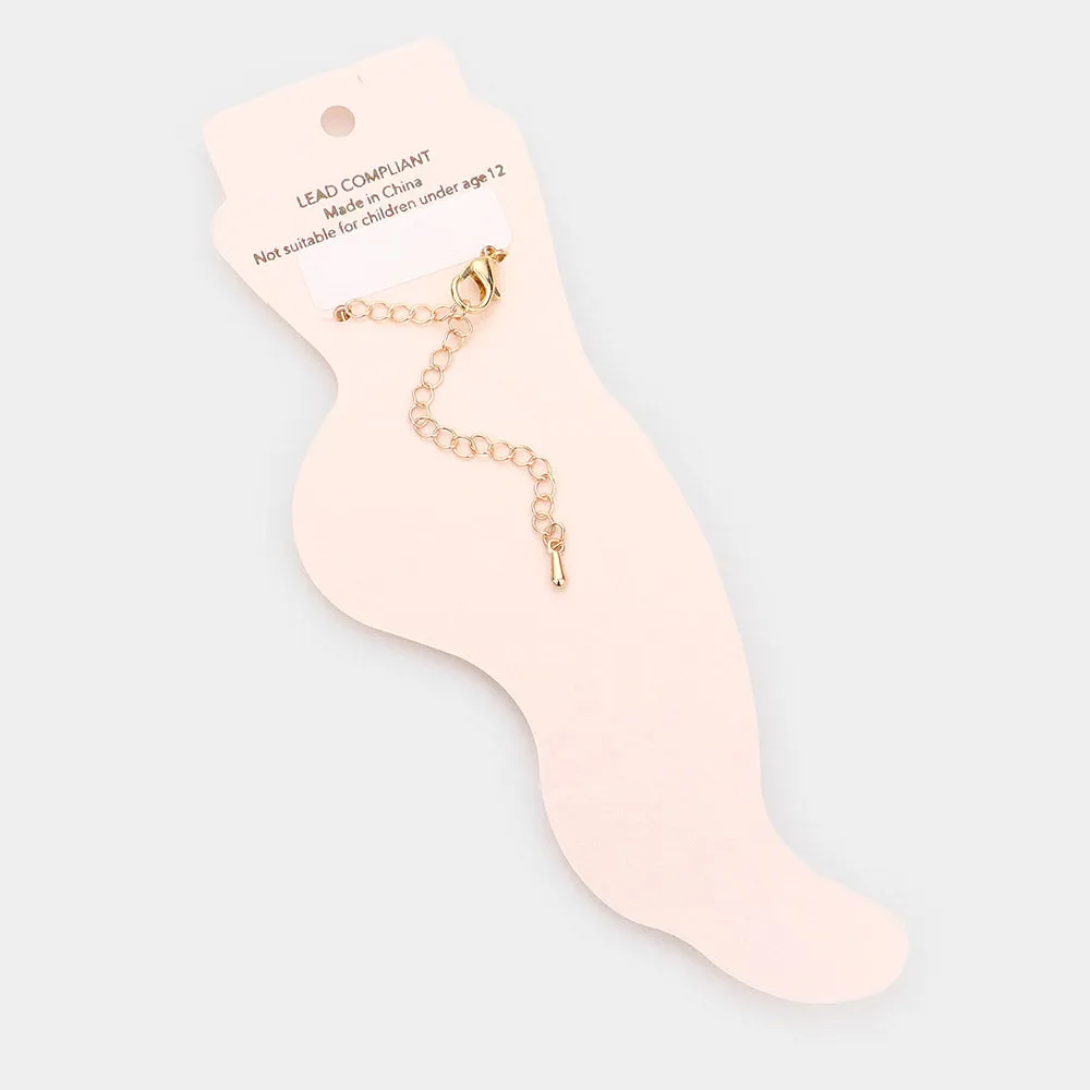 iLLASPARKZ Flower Faceted Beaded Anklet