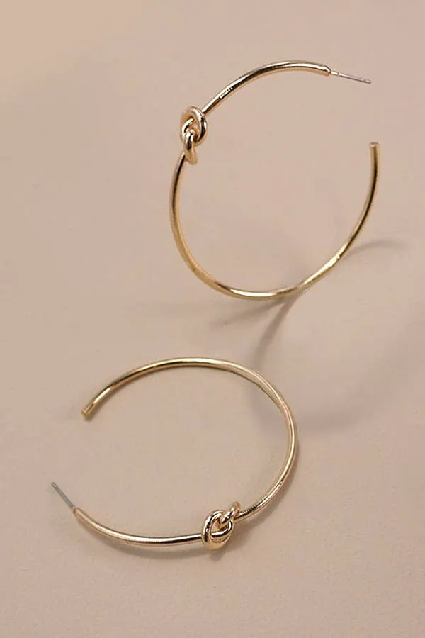 Knot Hoop Earring