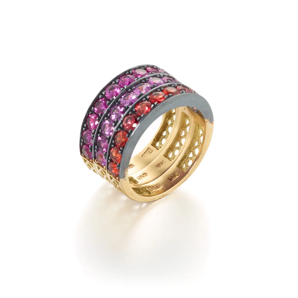 Light Pink Sapphire Stacker Band
