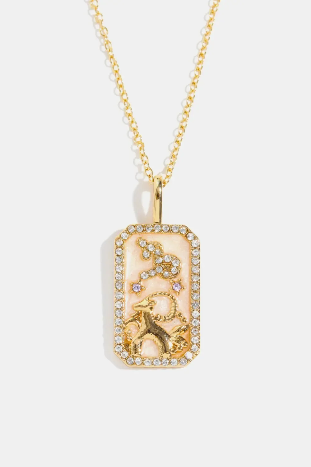 LOVCIA Rhinestone Constellation Pendant Copper Necklace