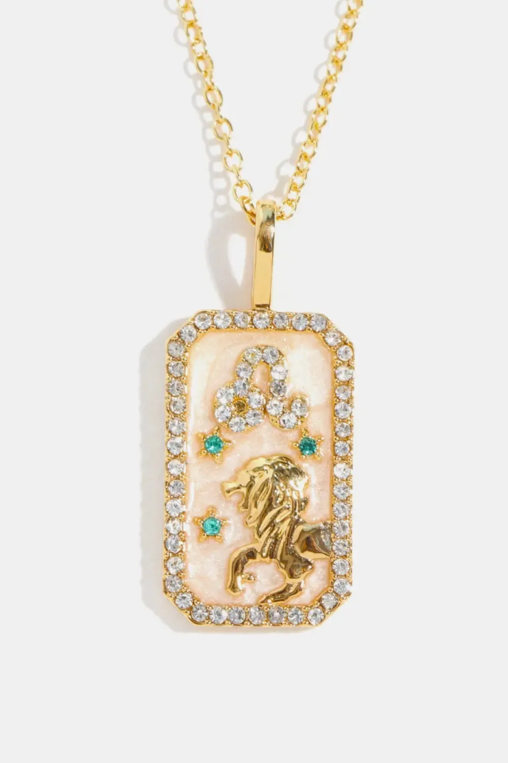 LOVCIA Rhinestone Constellation Pendant Copper Necklace