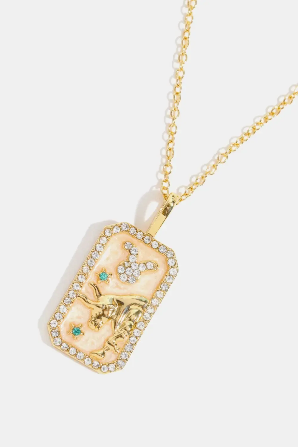 LOVCIA Rhinestone Constellation Pendant Copper Necklace