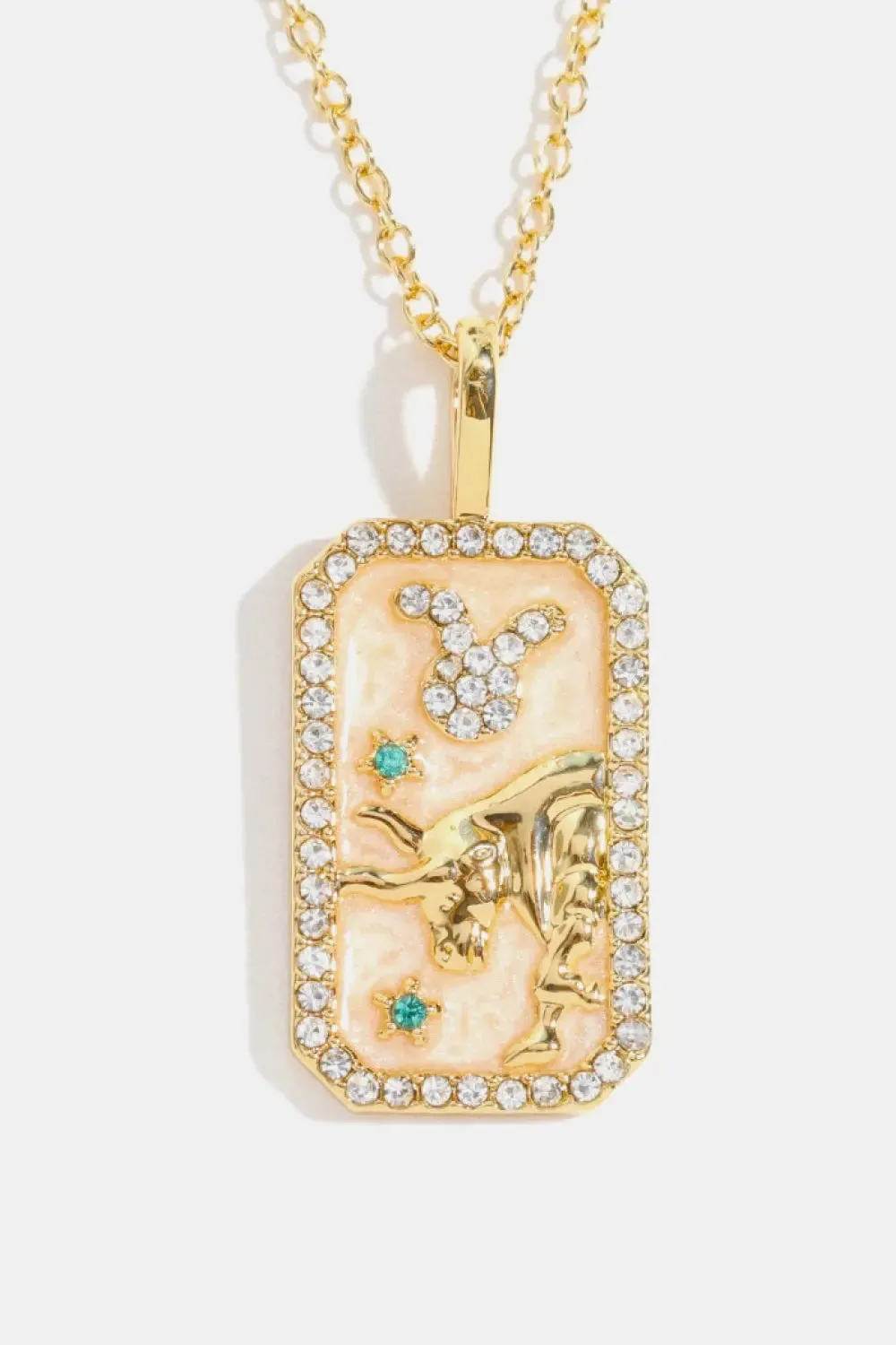 LOVCIA Rhinestone Constellation Pendant Copper Necklace