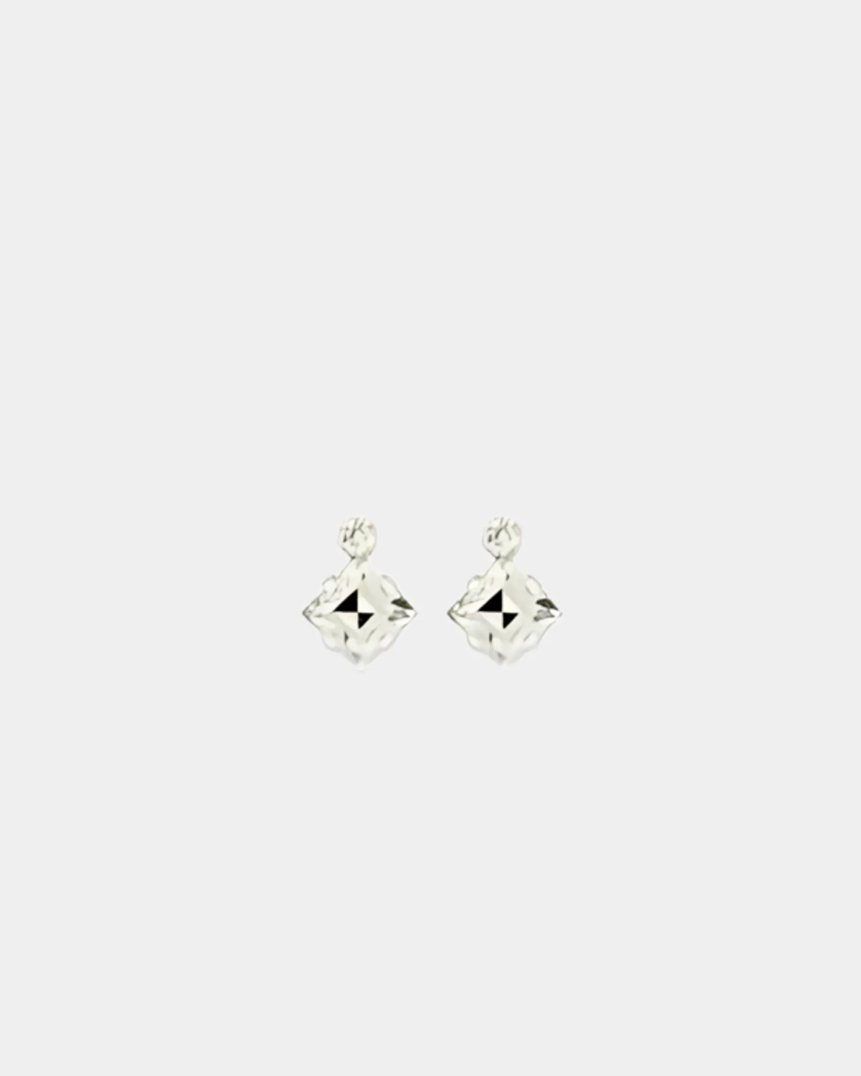 Lucy & Zoe Drop Square Cut Crystal Earring
