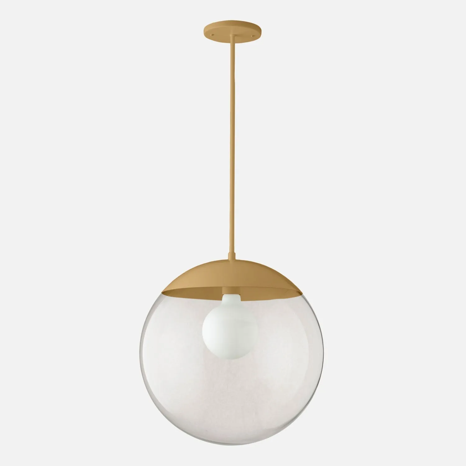 Luna Rod Pendant with 16" Clear Shade