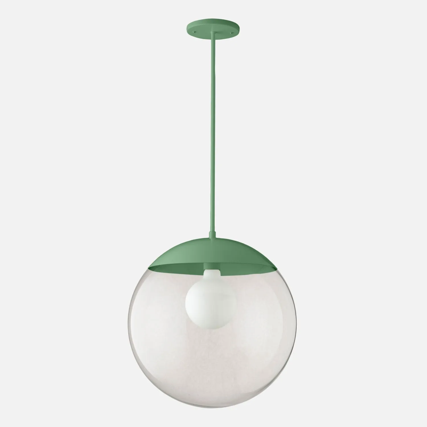 Luna Rod Pendant with 16" Clear Shade