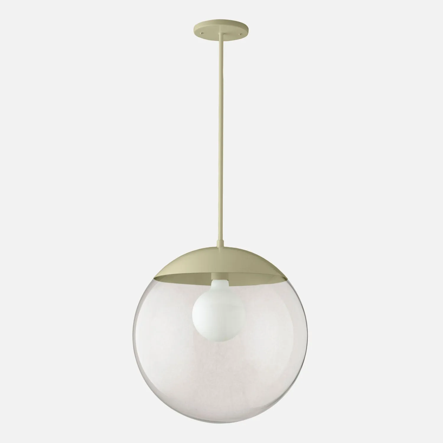 Luna Rod Pendant with 16" Clear Shade