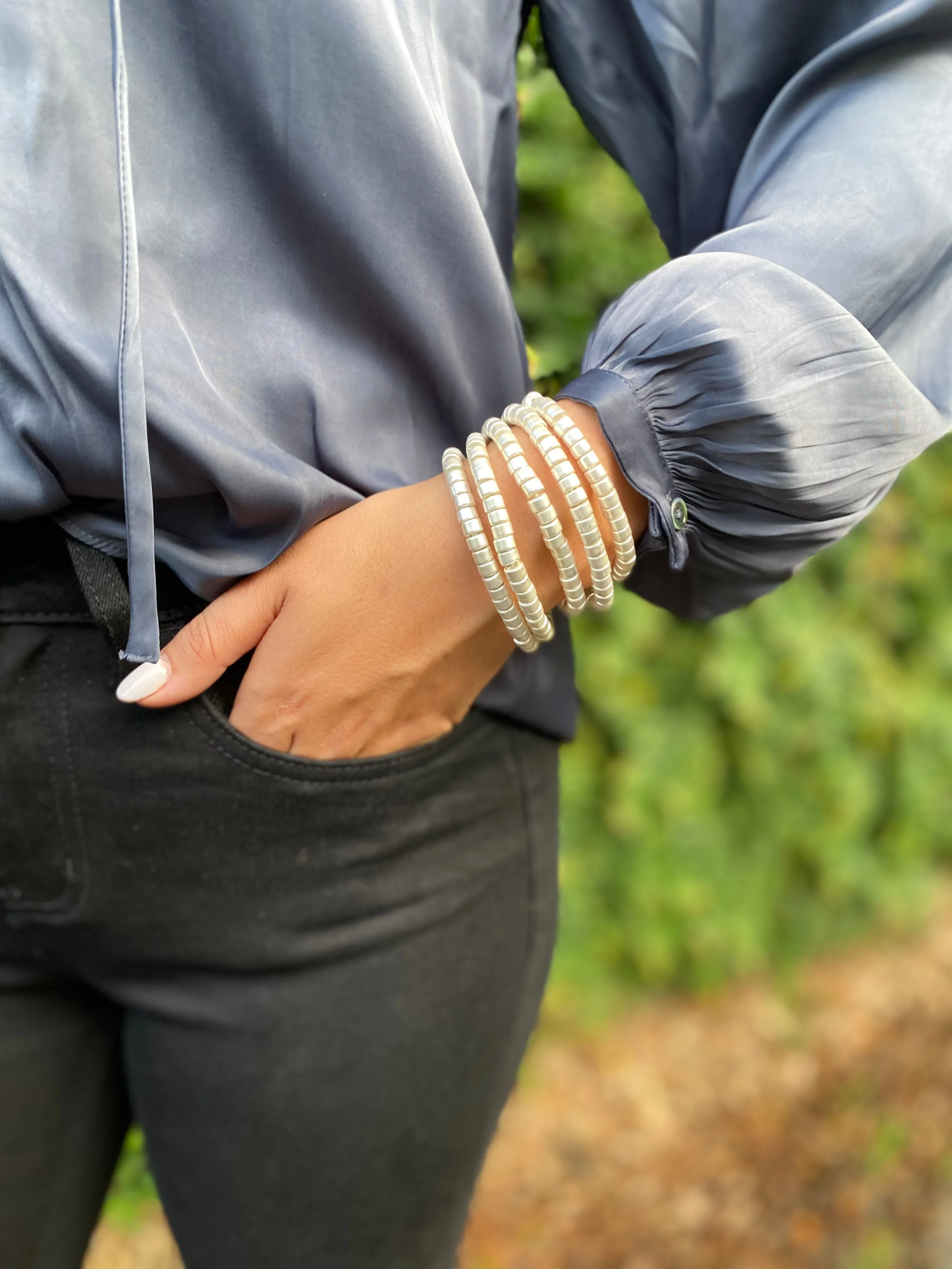 Mattie Bracelets- Silver