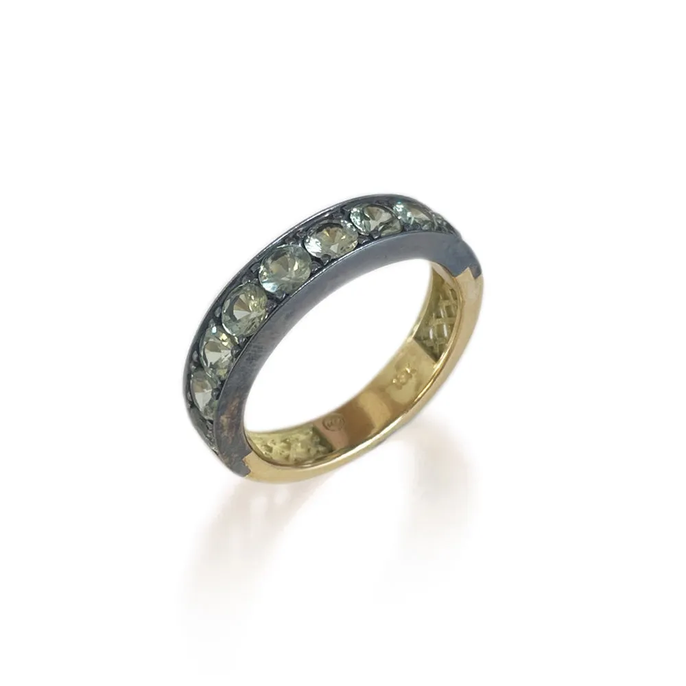 Medium Green Sapphire Stacker Band