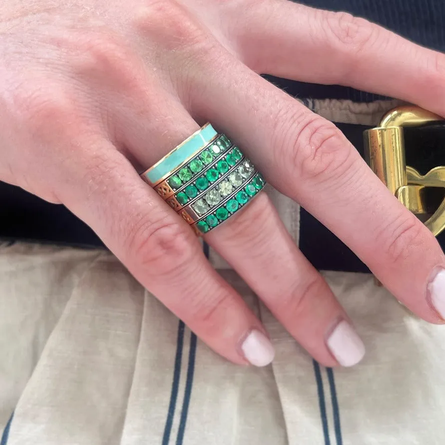 Medium Green Sapphire Stacker Band