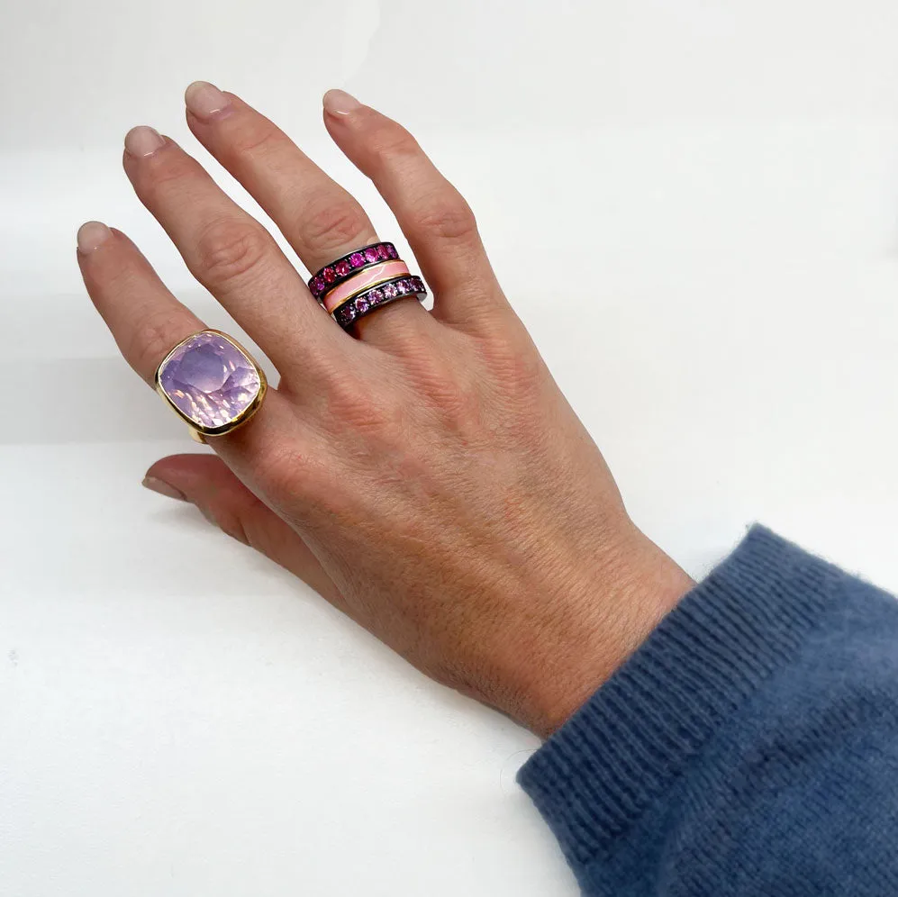 Medium Pink Sapphire Stacker Band