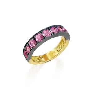 Medium Pink Sapphire Stacker Band