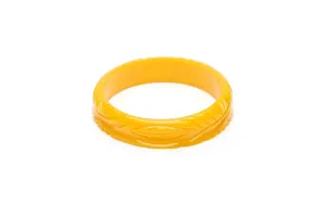 Midi Yolk Heavy Carve Fakelite Bangle