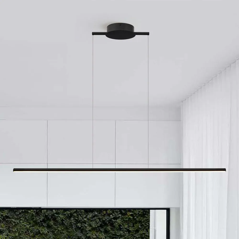 Modern Minimalist Dimmable Linear LED Pendant
