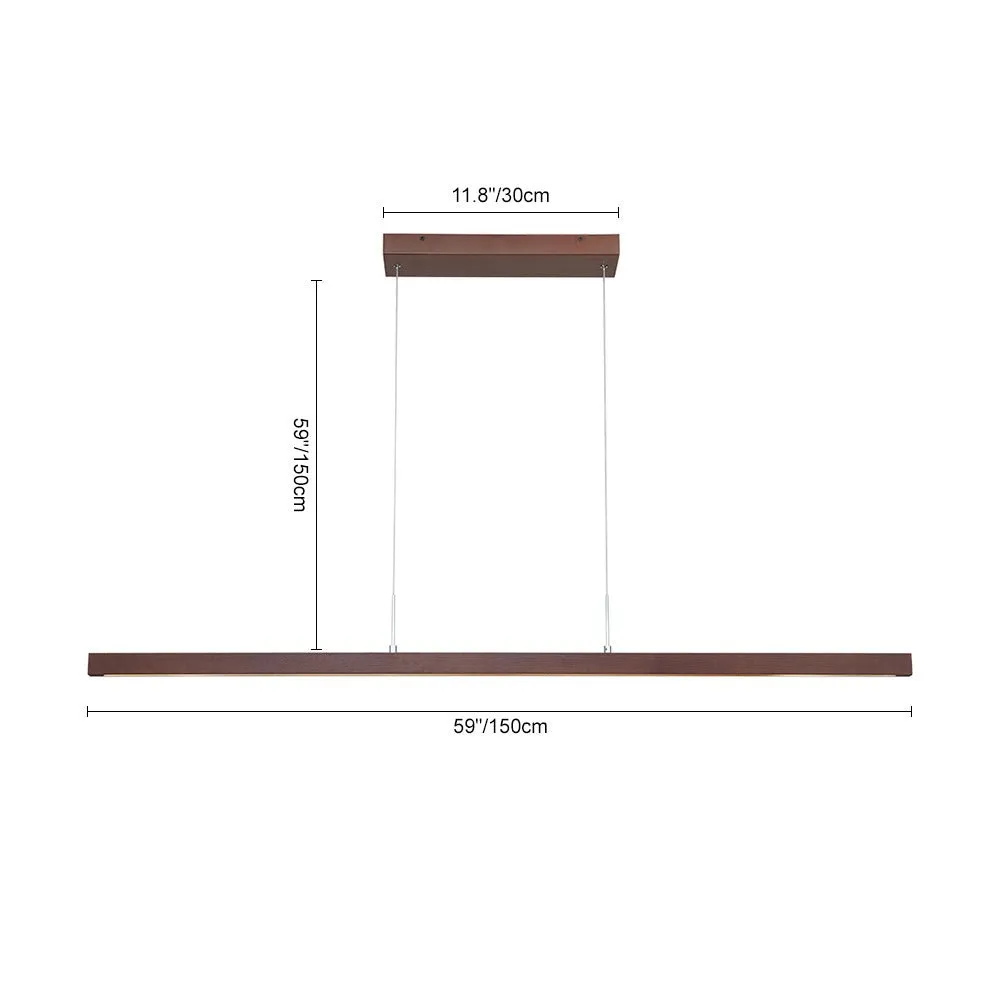 Modern Minimalist Linear Kitchen Island LED Pendant