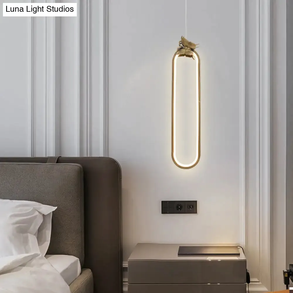 Modern Small Bronze LED Pendant Light with Creative Ceiling Design