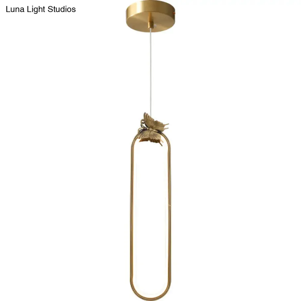 Modern Small Bronze LED Pendant Light with Creative Ceiling Design