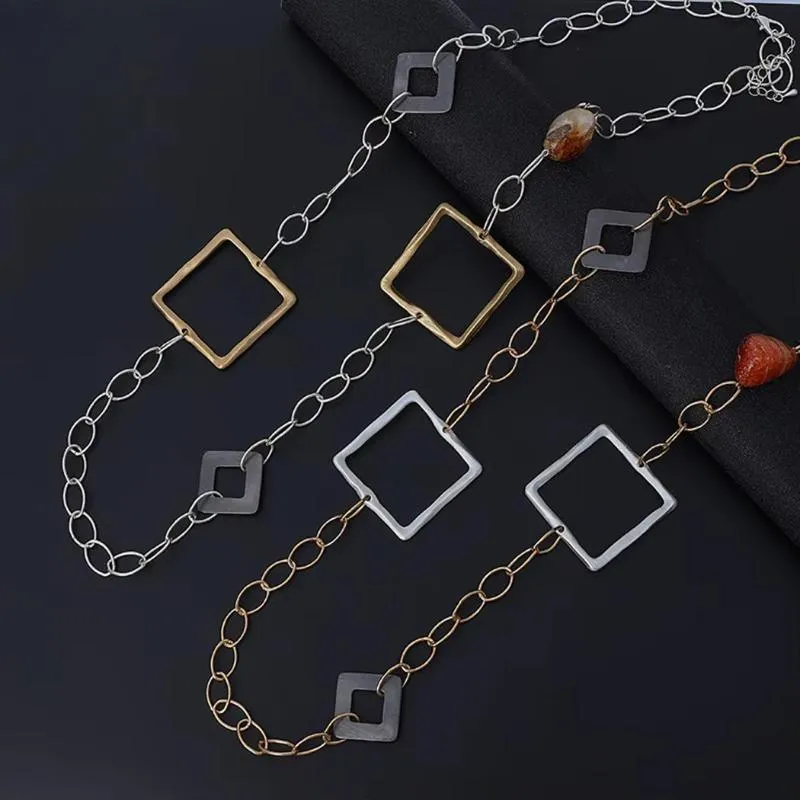New in Vintage Long Chains Goth Necklace for Women