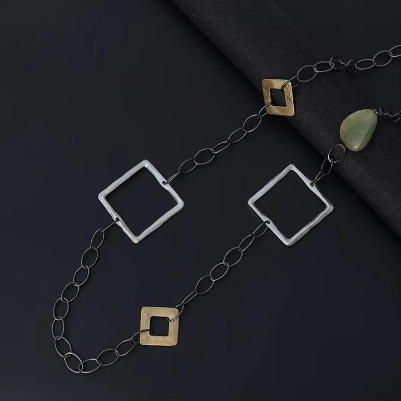 New in Vintage Long Chains Goth Necklace for Women