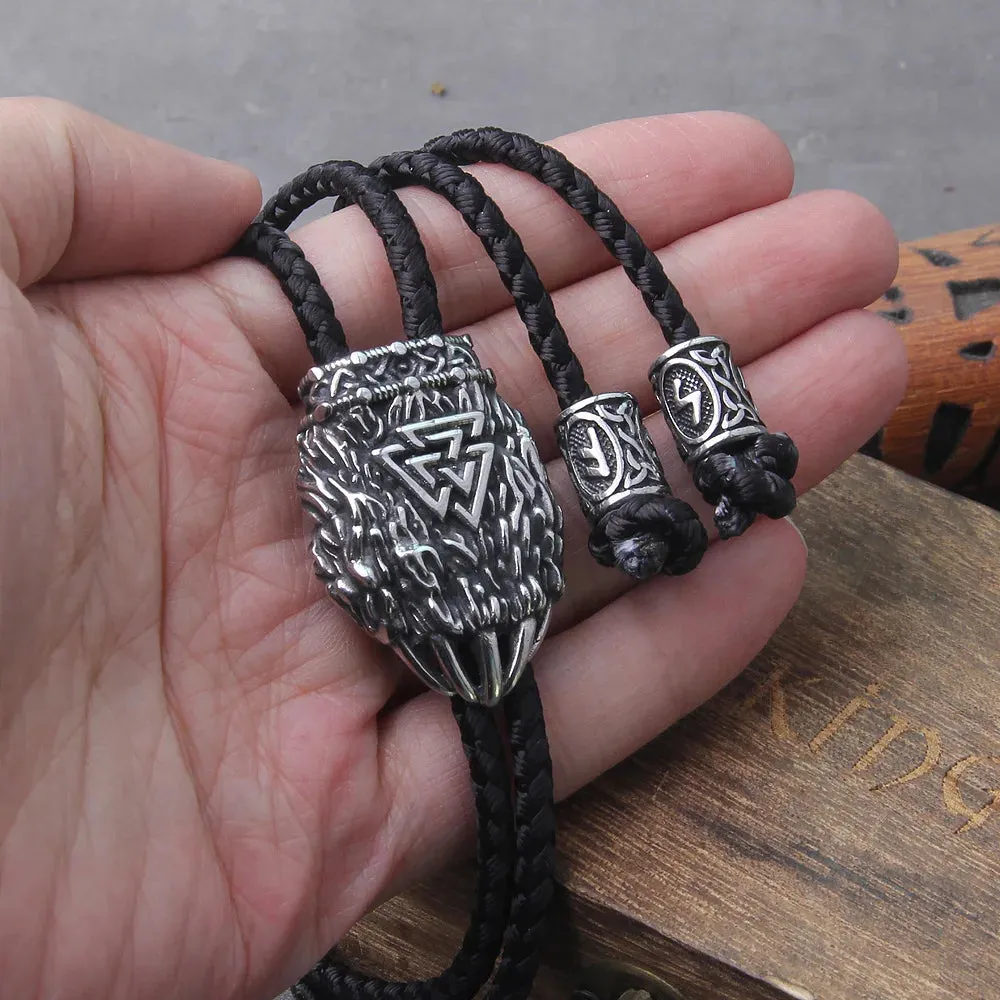 Nordic Bear Claw Valknut Viking Necklace