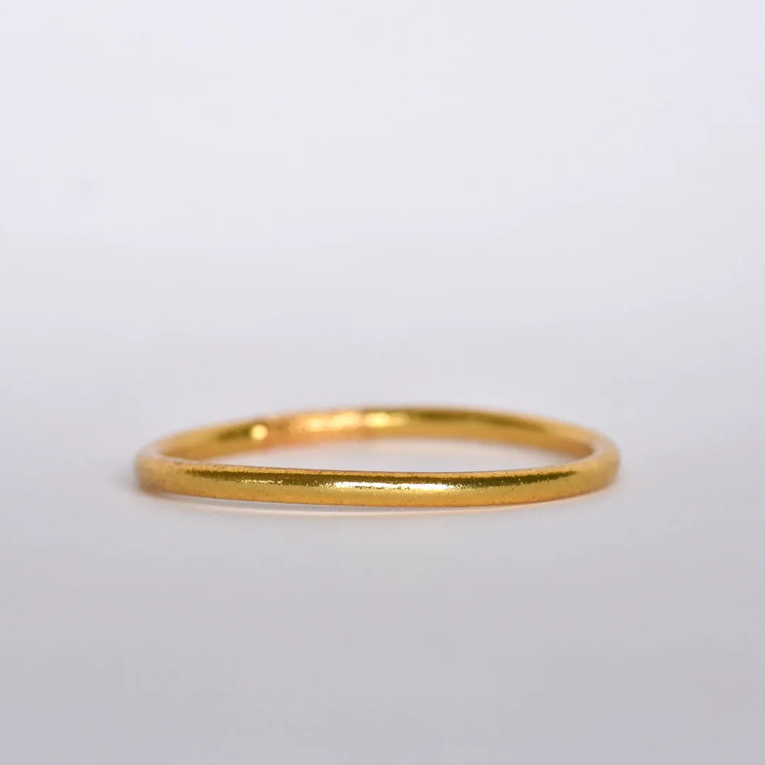 Original Gold Leaf Temple Bangle with Mantra | Classic Gold