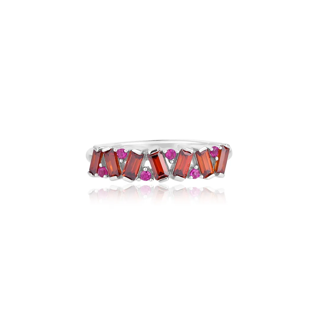 Passionate Red Stack Ring