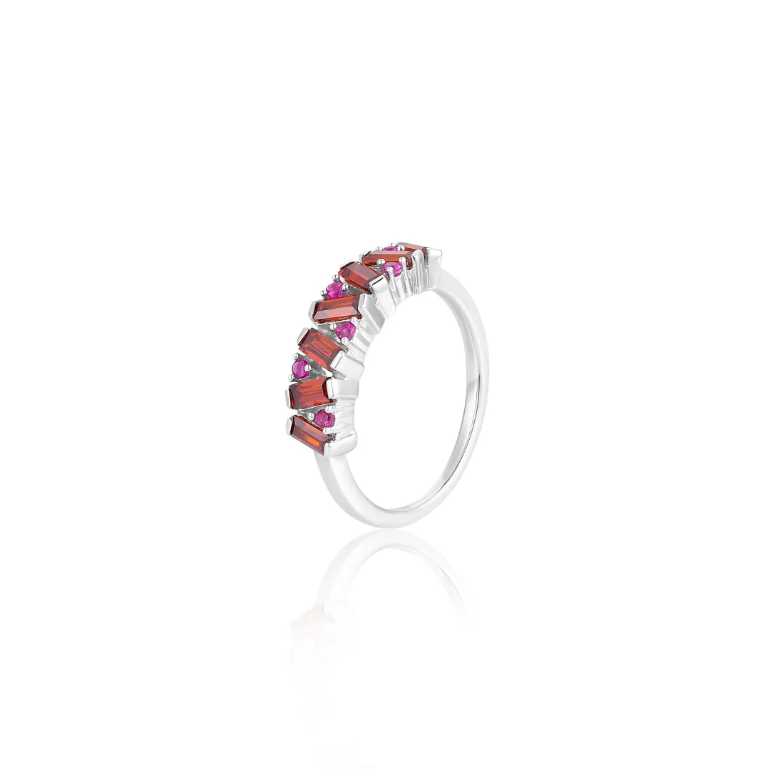 Passionate Red Stack Ring