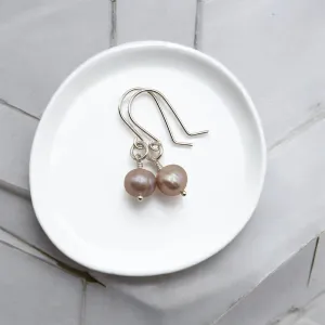 Pearl - Silver & Purple Lavendar Dangle
