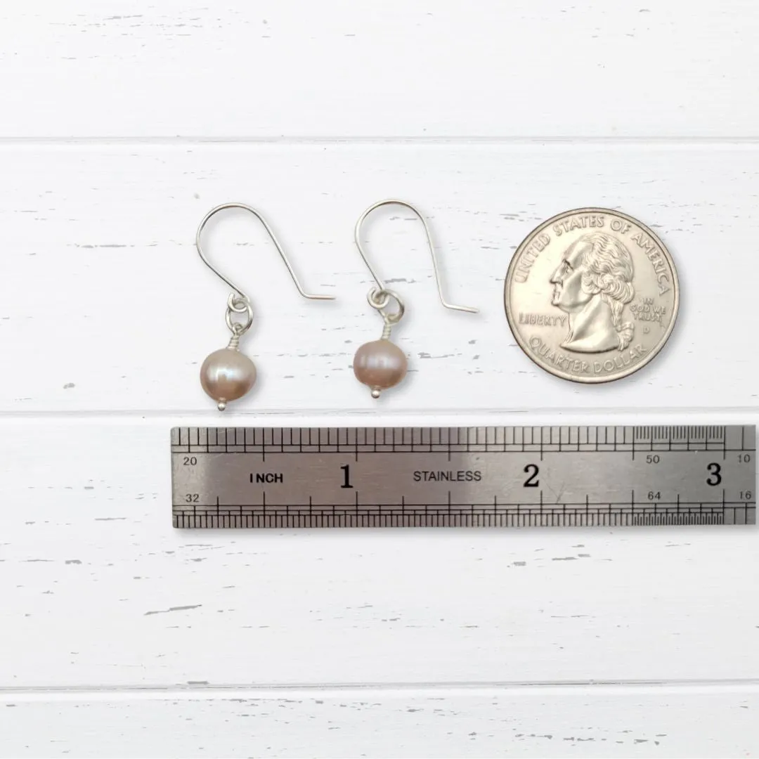 Pearl - Silver & Purple Lavendar Dangle