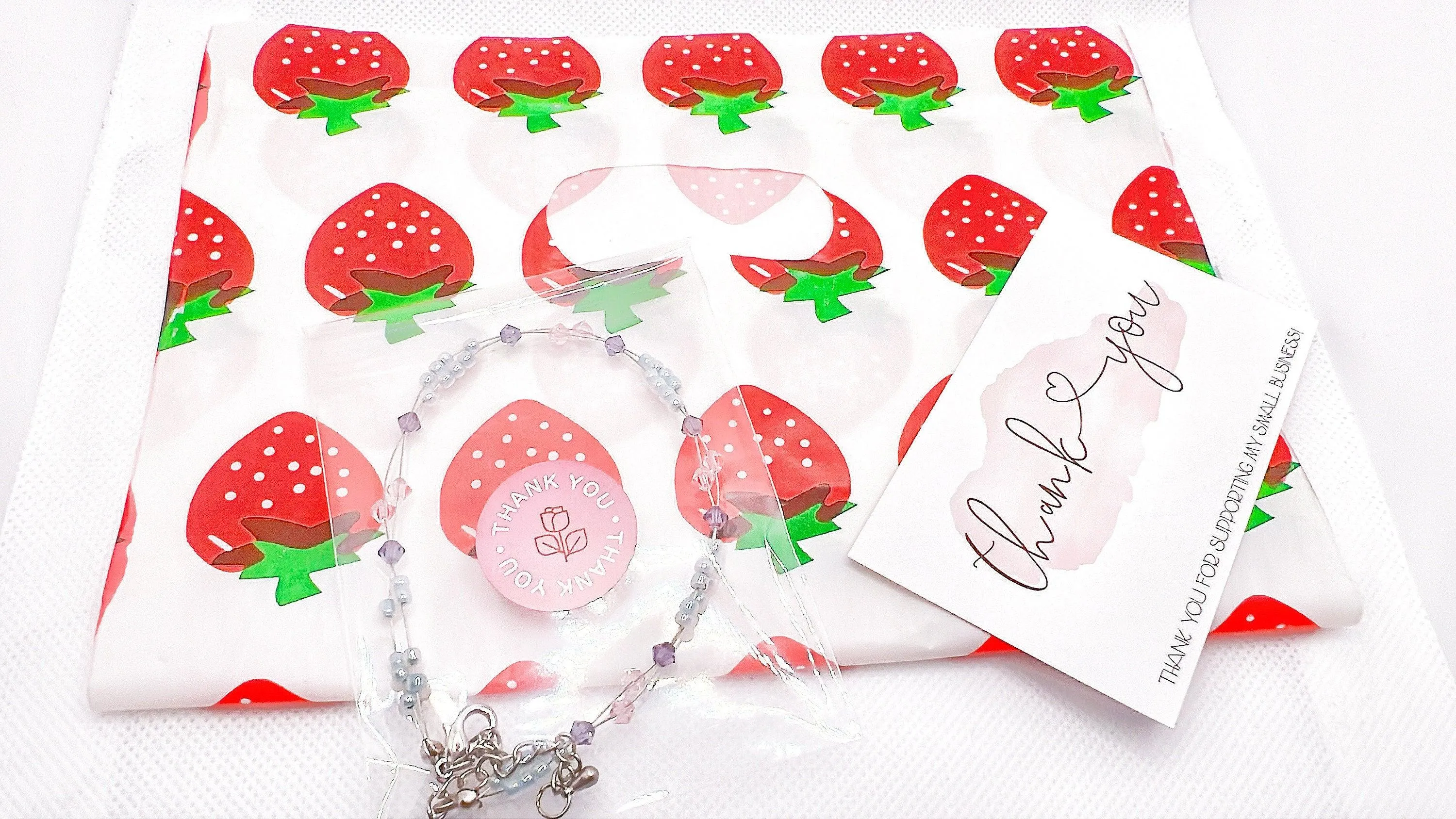 Pink Lavender Crystal Minimalist Anklet