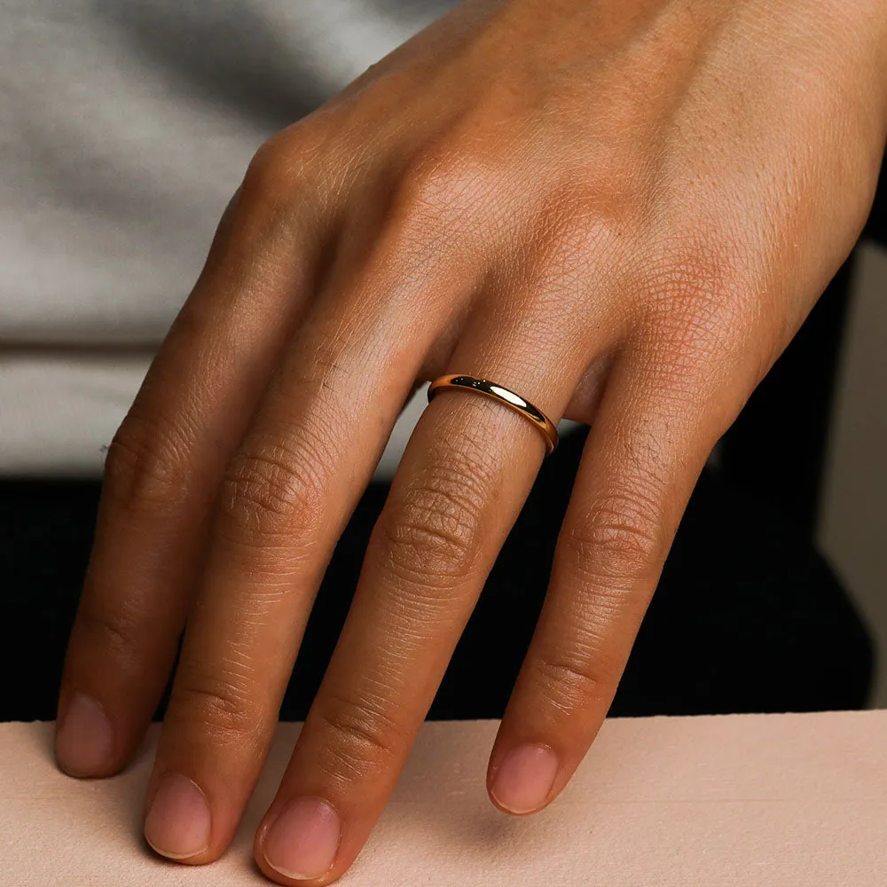 Plain Dome Band Ring