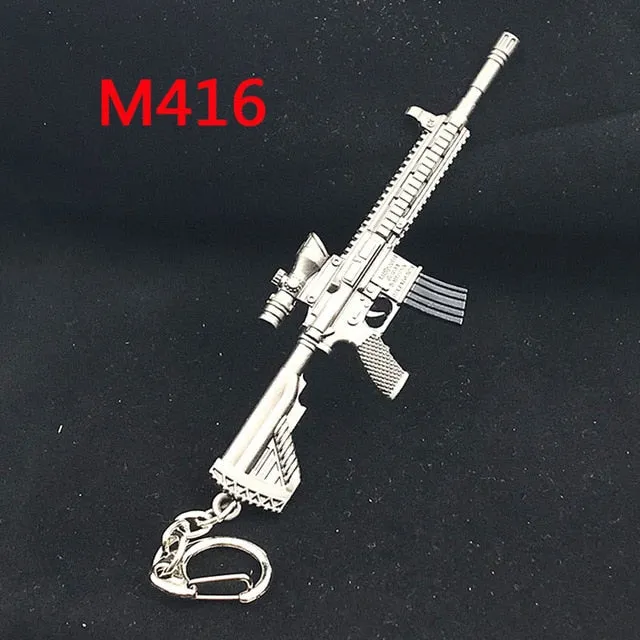 PUBG Copper Keychain Helmet And Guns