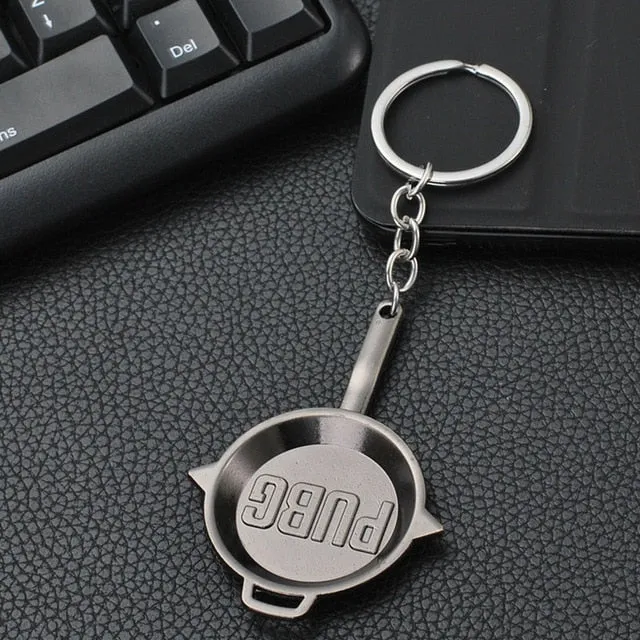 PUBG Copper Keychain Helmet And Guns