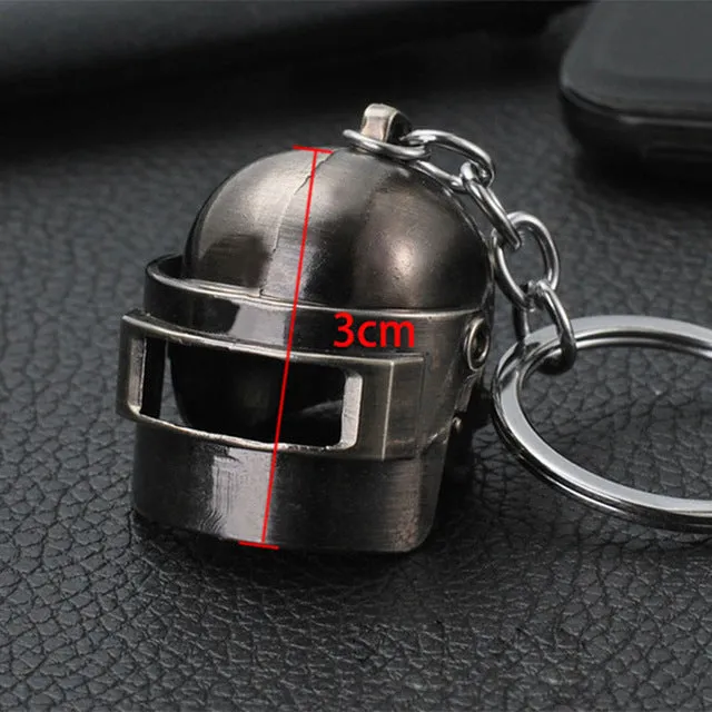 PUBG Copper Keychain Helmet And Guns