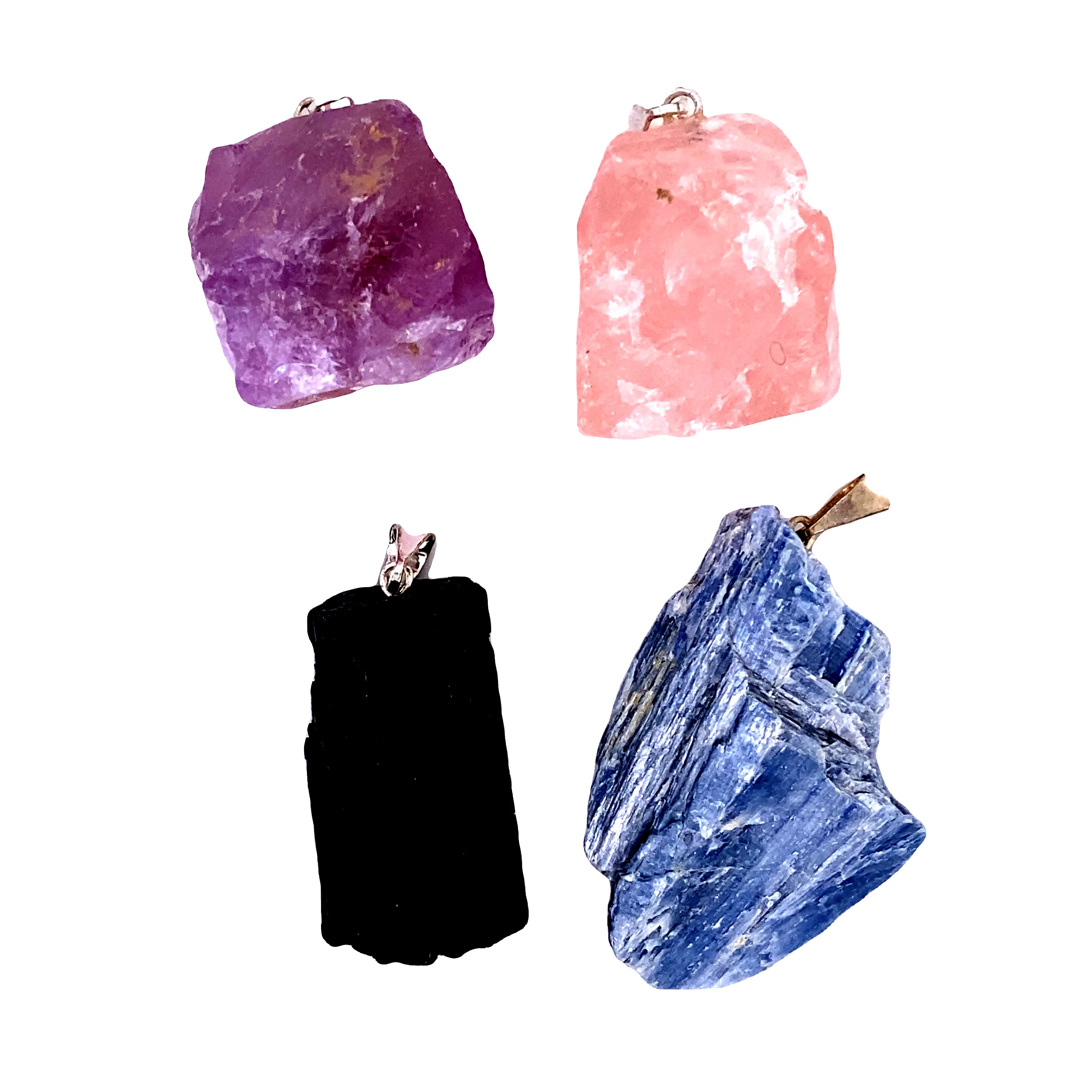 Raw Crystal Pendants