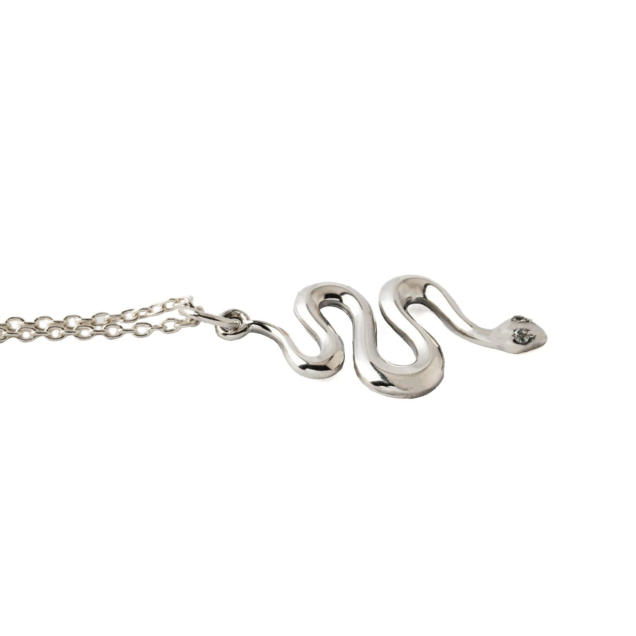 Silver Snake Necklace