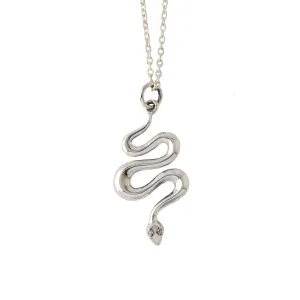 Silver Snake Necklace