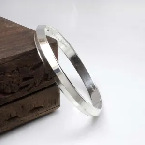 Solid 999 Fine Silver Men's solid Kada Bangle Bracelet