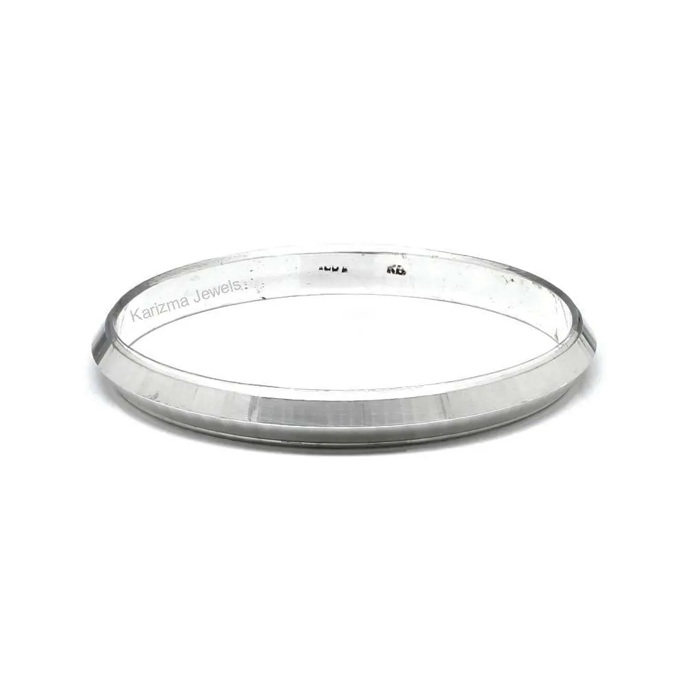 Solid 999 Fine Silver Men's solid Kada Bangle Bracelet