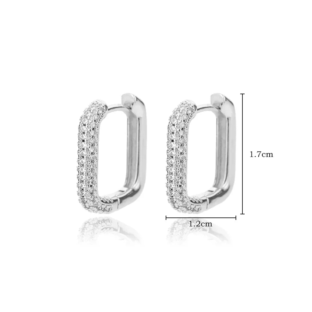 Stainless Steel Hoop Earrings for Women Luxury Gold Color